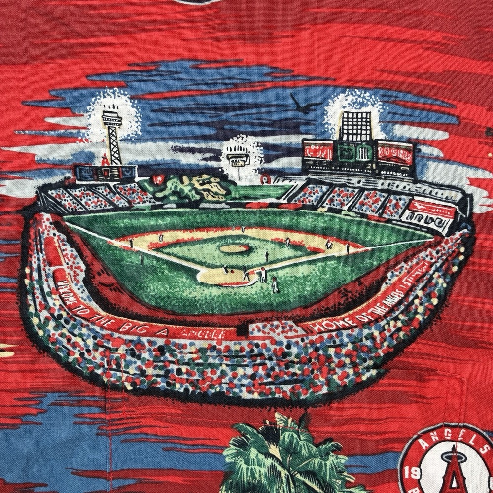 Vtg REYN SPOONER ANAHEIM ANGELS 2002‎ World Series Champions MLB Shirt XXL Red - Picture 7 of 12